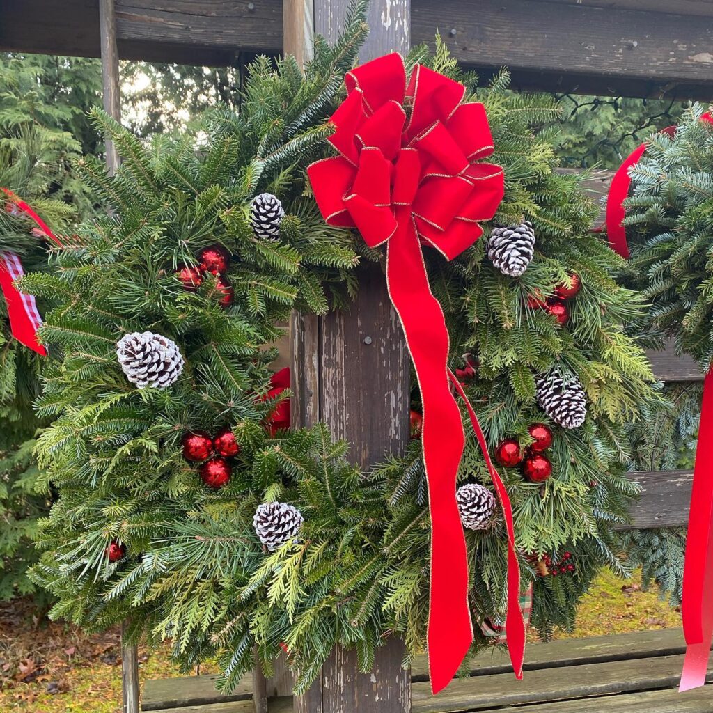 pinecone wreath